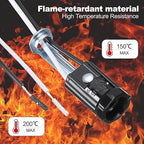 PATIKIL Candelabra Base Lamp Holder Light Socket, 10pcs UL Listed Keyless E12 Bulb Socket with 9.8" Wire Leads for E12 Incandescent LED Light Bulbs, 2.4" Tall