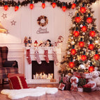 25 Pack C9 Ceramic Christmas Replacment Bulbs, Red Light Bulbs for E17 Candelabra Base Outdoor/Indoor Christmas String Lights, 7 Watt