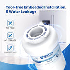 Waterspecialist WS613B Replacement for GE® MWF®, SmartWater® MWFP, MWFA, GWF, HDX FMG-1, WFC1201, GSE25GSHECSS, PC75009, RWF1060 Refrigerator Water Filter, 2 Filters