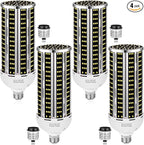 200W LED Corn Light Bulb 4 pack,(2000W Equivalent )Commercial Grade 30500LM DayLight 5000K E26/E39 Medium Mogul Base LED Lamp,Large Area Lights For Outdoor Indoor Garage Warehouse Factory Bay Light