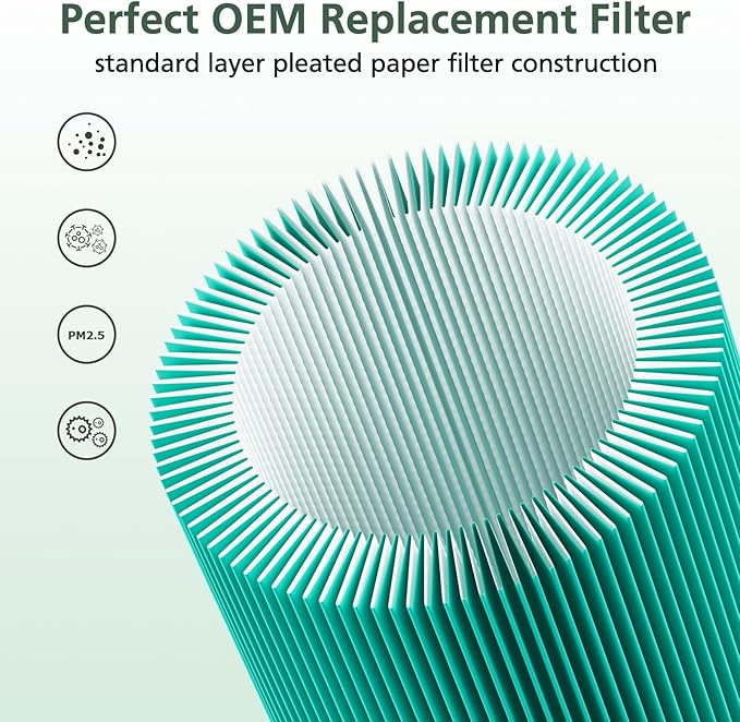 2 Pack VF6000 Replacement Filter for RIDGID, Standard Wet/Dry Vac Filter Vf6000 Compatible with RIDGID Vacs Wet Dry 5-20 Gal, 6-9 Gal Husky Vacuum