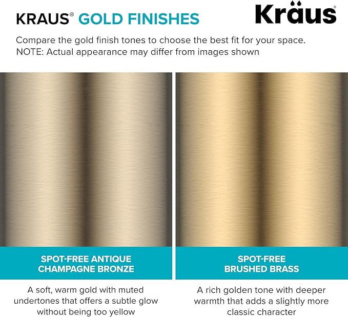 KRAUS Britt Commercial Style Spot Free Antiqued Champagne Bronze Pre-Rinse Kitchen Faucet with Deck Plate and Soap Dispenser, KPF-1690-KSD-53SFACB