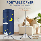Portable Clothes Dryer for Apartment, RV and Travel, Secadora de ropa portatil, Mini Dryer Quickly Dry Light Clothes, Underwear, Baby Clothes, Socks and Shoes