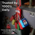 TRADESAFE Lockout Tagout Lock Sets, 10 Black Keyed Alike Safety Padlocks, 2 Keys Per Lock, OSHA Compliant Loto Locks, for Lockout Tag Out Stations - Premium Grade