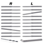 10 Pairs Left&Right Handed Thread Lag Screws for 1/8" Decking Cable Railing Kit/Hardware, Non-Turnbuckle System, Silver
