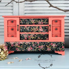 Dixie Belle Paint Company Chalk Finish Furniture Paint - Flamingo (4oz) - Matte Bright Coral Chic Chalk Mineral DIY Furniture Paint