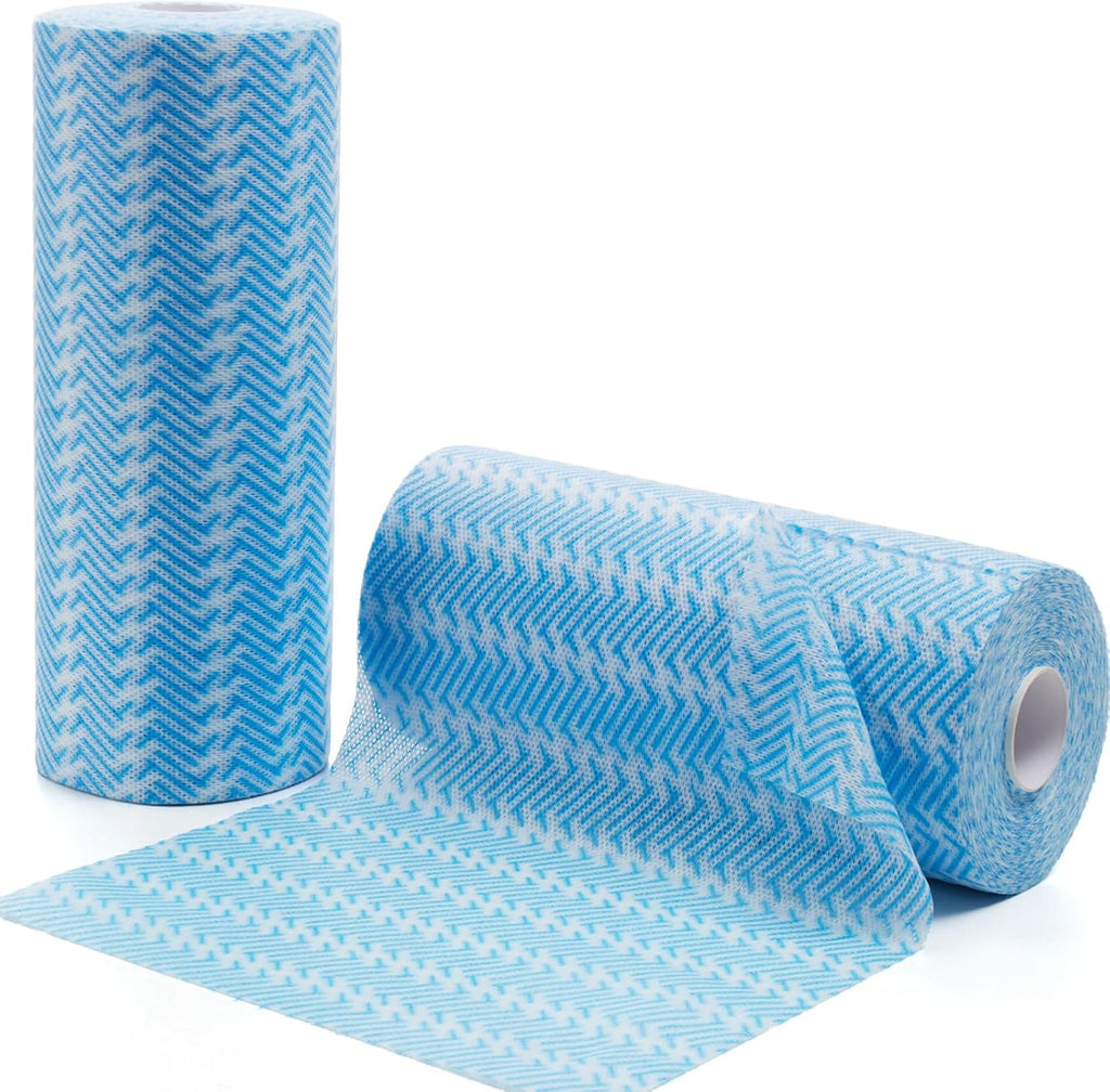 Disposable Cleaning Cloths Dry Handi Wipes Reusable Dish Cloths Multi Use Reusable Cleaning Towels,Machine Washable J cloth,Heavy Duty Handy Wipes 9.8" X 11.8" 200 Count in Total (2 Rolls)