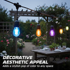 OHLECTRIC Amber Night Light Bulbs (10-Pack) 11-Watt S14 Sign Bulb, Decorative Light Bulbs, E26 Medium Base, Colorful Bulbs, Dimmable, Sign Replacement Lamp for Indoor & Outdoor Use. Avg Hours 5000