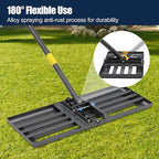 Professional Lawn Leveling Rake 30x10 Heavy Duty - Oversized Leveling Tool with 80" Stainless Steel Handle, Foldable Landscape Grading Rake for Soil Sand Topdressing & Seeding