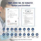 Frizzlife Reverse Osmosis Water Filter - Alkaline Mineral pH+, 600 GPD High Flow, Tankless RO Reverse Osmosis System, Under Sink, Reduce TDS, Compact, 2:1 Drain Ratio, PD600-TAM3