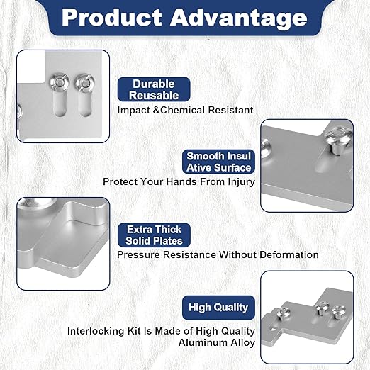 Generator Interlock Kit for Square D QO & Homeline 100-125 Amp Panels, 3/4 to 7/8 Inch Breaker Spacing, Safe & Easy Home Generator Connection(SQD-100A)