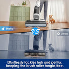 Tineco Floor ONE Stretch S6 Cordless Wet Dry Vacuum Cleaner, 180°Lay-Flat Smart Vacuum Mop, 40 Minutes Long Runtime 158℉ Flashdry Self-Cleaning, Dual-Sided Edge Cleaning Lightweight Floor Cleaner