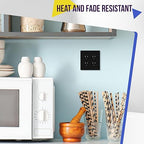 ENERLITES Black Decorator Receptacle, Standard Electrical Wall Outlet, 15A 125V, Self-Grounding, 2-Pole, 3-Wire, 5-15R, UL Listed, 61502-TR-BK, 10 Pack, Tamper Resistant