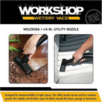 WORKSHOP Wet/Dry Vacs Shop Vacuum Accessories WS12509A Utility Nozzle Attachment for Wet Dry Vacuum Cleaners, Fits 1-1/4-inch Extension Wands and Hoses