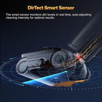 roborock F25 Ultra Steam Wet Dry Vacuum Cleaner, 356°F Steam Mop & 187°F Hot Water Cordless Vacuum Mop All in One, Floor Washer with Blue Light, 194°F Self-Cleaning, 180° Lay-Flat, AI Assitant Wheels