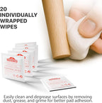 X-Protector Furniture Pads Preparation Set - Includes Metal File, Microfiber Cloth & 20 Cleaning Wipes - Furniture Surface Prep Kit for Easy Installation of Furniture Pads!
