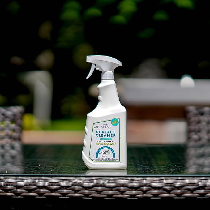 Juniper, Surface Cleaner With Bleach, All-Purpose Cleaner for Bathroom, Kitchen, Toilet, 25 Fl. Oz Trigger Spray Bottle, (Pack of 2), Total 50 Ounce