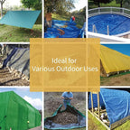 GUARD SHIELD Heavy Duty Tarp 6x8 Feet Green Multi Purpose Thick Waterproof Poly Tarp Cover 10mil