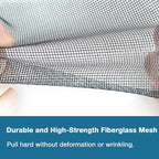 NeatiEase Window Screen Roll, 72"x50' Adjustable Flexible Fiberglass Screen Door Mesh - DIY Replacement Kit for Patio Porch Door Windows and Sliding Screen Doors(Gray)