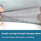 NeatiEase Window Screen Roll, 59"x100' Adjustable Flexible Fiberglass Screen Door Mesh - DIY Replacement Kit for Patio Porch Door Windows and Sliding Screen Doors(Black)