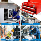 Mini Toolbox, Tool Box Organizer with Steel, Cantilever for Workshop, Garage, Warehouse