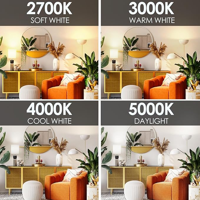 E ENERGETIC LIGHTING Dimmable LED Light Bulbs, 60W Equivalent, Cool White 4000K, 8-8.5W 800 Lumens LED Bulbs, E26 Base Standard Light Bulbs, ETL Listed, 12 Packs