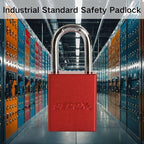 SEPOX® Ultra-Durable Anti-Rust Outdoor Padlock - Red Aluminum 38mm 1-1/2" with Long Shackle & 3 Big Keys Ideal for Gate, Storage, Locker, Fence & Lock-Out, High Security