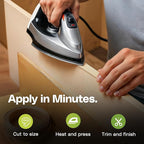 Edge Supply Birch 7/8 in x 250 ft Roll – Pre-Glued Iron On Wood Veneer Tape – Wood Veneer Edge Banding Tape with Hot Melt Adhesive, Smooth Sanded Finish Ideal for Furniture & DIY, Made in USA