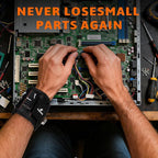 Magnetic Wristband for Tools Gifts, Tools Belt with 15 Powerful Magnets for Holding Screws Nail, Cool Gadgets Gifts for Men, Dad, Husband, Birthday and Christmas, Perfect Stocking Stuffers