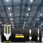 50W LED Corn Light Bulb(6 pack),5000K (500W Equivalent ) Commercial Grade Daylight E26/E39 6500LM Medium Mogul Base LED Lamp,Large Area Lights For Outdoor Indoor Garage Warehouse Factory Bay Light