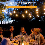 24Pack S14 Shatterproof LED Bulbs, E26 Screw Base Replacement for Outdoor String Lights - 1W Dimmable (Equal to 11W) 2700K Warm White, Weatherproof Patio Decor 120V