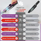 Car Vaccum Cleaner - 2 in 1 Handheld dustbuster, High Power, Portable, Cordless & Corded + Blower with 18500Pa Suction - Fast USB-C Rechargeable Hand Vacuum for Home, Office, Pets & Auto Detailing