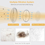 COSTWAY Portable Clothes Dryer, 13.2 LBS Front Load Compact Laundry Dryer with Stainless Steel Drum, 5 Drying Programs and Adjustable Exhaust Vent, Electric Tumble Laundry Dryer, 1350W, White