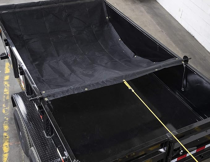 Buyers Products DTR7020 Aluminum Tarp System With Mesh Tarp 7 x 20 Foot, Dump Body Tarp Kit, Dump Trailer Accessories, Dump Body Accessories