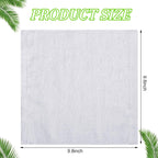 Oudain 200 Pcs White Cleaning Cloths Bulk Reusable Cleaning Rags Cotton Washcloths Absorbent Dishcloths Small Kitchen Rags Soft Bath Towels for Housekeeping, 9.8 x 9.8 Inch
