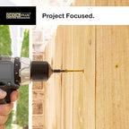 Deck Plus 3 Inch Epoxy Coated Exterior Wood and Fence Screws #10 x 3 Torx/Star Drive Included Coarse Thread, Outdoor Rust Resistant Decking Screw, Tan, 5 lb Box, 310 Pieces | 48419