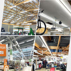 12 Pack, 4FT LED T8 Type A+B Tube Lights, 30W(80W Equivalent), 4000LM, 6000K, Clear Cover, Single or Double End Powered, Ballast Bypass, 4 Foot T10 T12 Fluorescent Bulbs Replacement