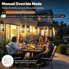 BesLowe 18” Upgraded Motion Sensor Outdoor Wall Lights, Dusk to Dawn Porch Lights Outdoor Wall Sconces, 3 Lighting Modes Exterior Lighting Fixtures with Hooks, Brown Outside Lights for House, 2-Pack