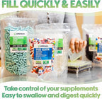 XPRS Nutra Size 3 Empty Capsules - 100 Count Empty Gelatin Capsules - Empty Pill Capsules - DIY Capsule Filling - Pure Bovine Pill Capsules Empty Gel Caps (Orange/Clear)