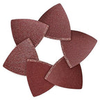 100pcsTriangle Sanding Paper Set, 60-240 Grit, Fits 3-1/8" Oscillating Tools - Aluminum Oxide Hooks & Loop for Wood, Metal, Drywall