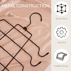 ZEDODIER Tank Top Hanger, 4 Pack Space Saving Bra Hangers, Non-Slip Hanging Sport Bras Holder, Closet Organizers and Storage for Camisoles Tank Tops Bras Ties Swimsuits Strappy Dress, Black