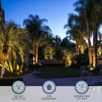 LEONLITE 8-Pack 12W/7.3W/3.7W Dimmable 5CCT LED Low Voltage Landscape Lights, Wall Wash Landscape Lighting Outdoor, 12V Landscape Spotlight, ETL, Aluminum, IP65 Waterproof