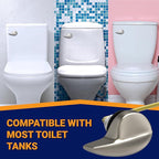 Toilet Handle Replacement (Brushed Nickel, Front Mount)