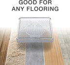 X-Protector Furniture Cups - 4 PCS 3" - Non Slip Furniture Pads for Hardwood Floors - Transparent Floor Protectors - Bed Stoppers to Prevent Sliding - Keep Furniture from Sliding on Floor! (Square)