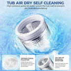 Nictemaw Portable Washing Machine 17.8Lbs Large Capacity 2.4 Cu.ft Portable Washer Machine with 10 Programs and 8 Water Levels Selections Mini Washing Machine for Apartment, Home, Dorms, Rv