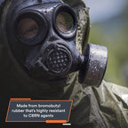 MIRA SAFETY M Full Face Respirator Mask - CBRN Gas Mask, Chemical Respirator CM-7M (Large)