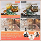 8 - Pack Dimmable Vintage LED Edison Bulbs, E26 LED Bulb 60 Watt Equivalent, Warm White 2700K, ST19/ST58 Antique Spiral Filament Decorative Light Bulb.