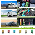 5A 10A 15A 20A 25A 30A DC 12V-14V Auto Reset Circuit Breaker ATM Low Profile T1 Mini Blade Fuses Breakers for Car Trucks Marine Boat RV Solar and More,2 Pack