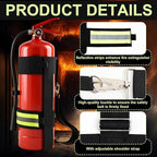 2 Pcs Fire Extinguisher Strap Firefighter Tools Firefighting Equipment Accessories Gear for Firefighter