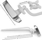 Kohler Toilet Flush Handle Replacement, Fits Side Mount Toilet Tank Lever, Chrome Polished